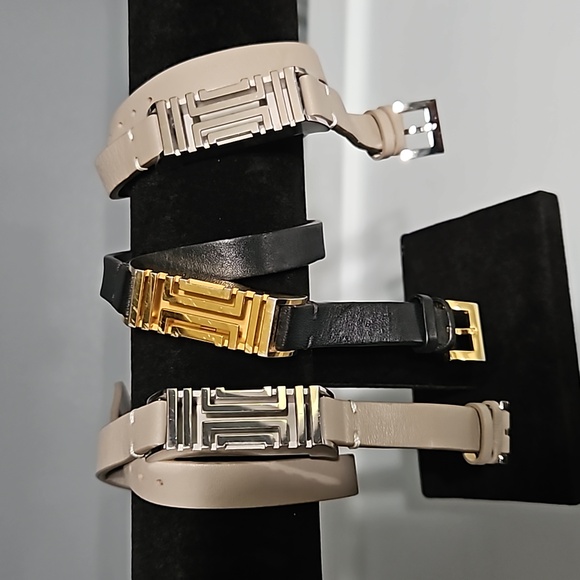 Tory Burch Jewelry - TORY BURCH EUC bracelets, leather for fit bit